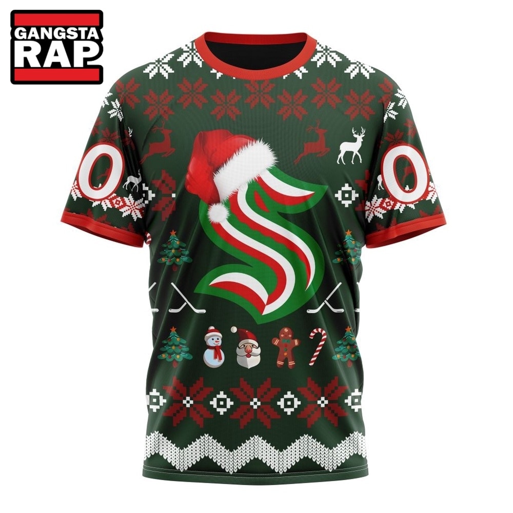 NHL Seattle Kraken Hockey Christmas Is Coming 2026 Hoodie, T Shirt , NHL 3D Shirt NHL Seattle Kraken Hockey Christmas Is Coming 2026 Hoodie, T Shirt , NHL 3D Shirt