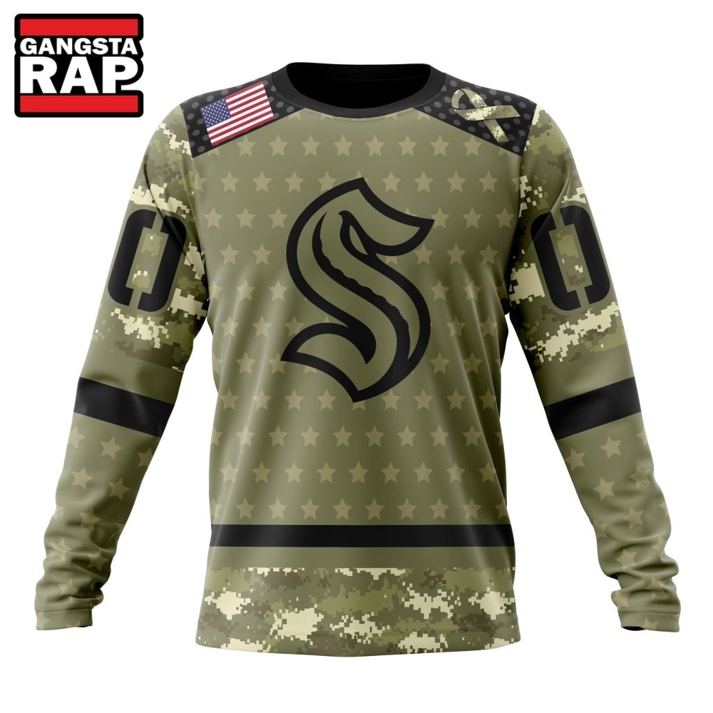 NHL Seattle Kraken Special Camo Military Appreciation Hoodie, T Shirt , NHL 3D Shirt NHL Seattle Kraken Special Camo Military Appreciation Hoodie, T Shirt , NHL 3D Shirt