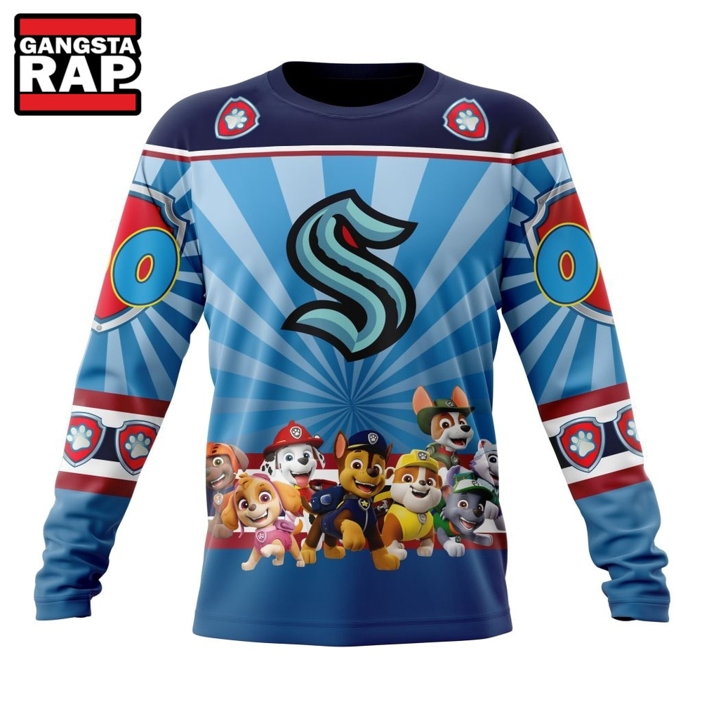 NHL Seattle Kraken Special Paw Patrol Kits Hoodie, T Shirt , NHL 3D Shirt NHL Seattle Kraken Special Paw Patrol Kits Hoodie, T Shirt , NHL 3D Shirt