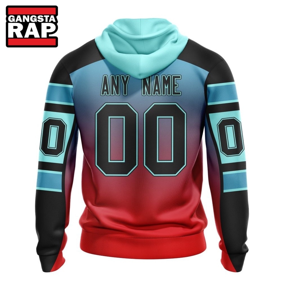 NHL Seattle Kraken Special Retro Gradient Design Hoodie, T Shirt, NHL 3D Shirt Nhl Seattle Kraken Special Retro Gradient Design Hoodie T Shirt 2