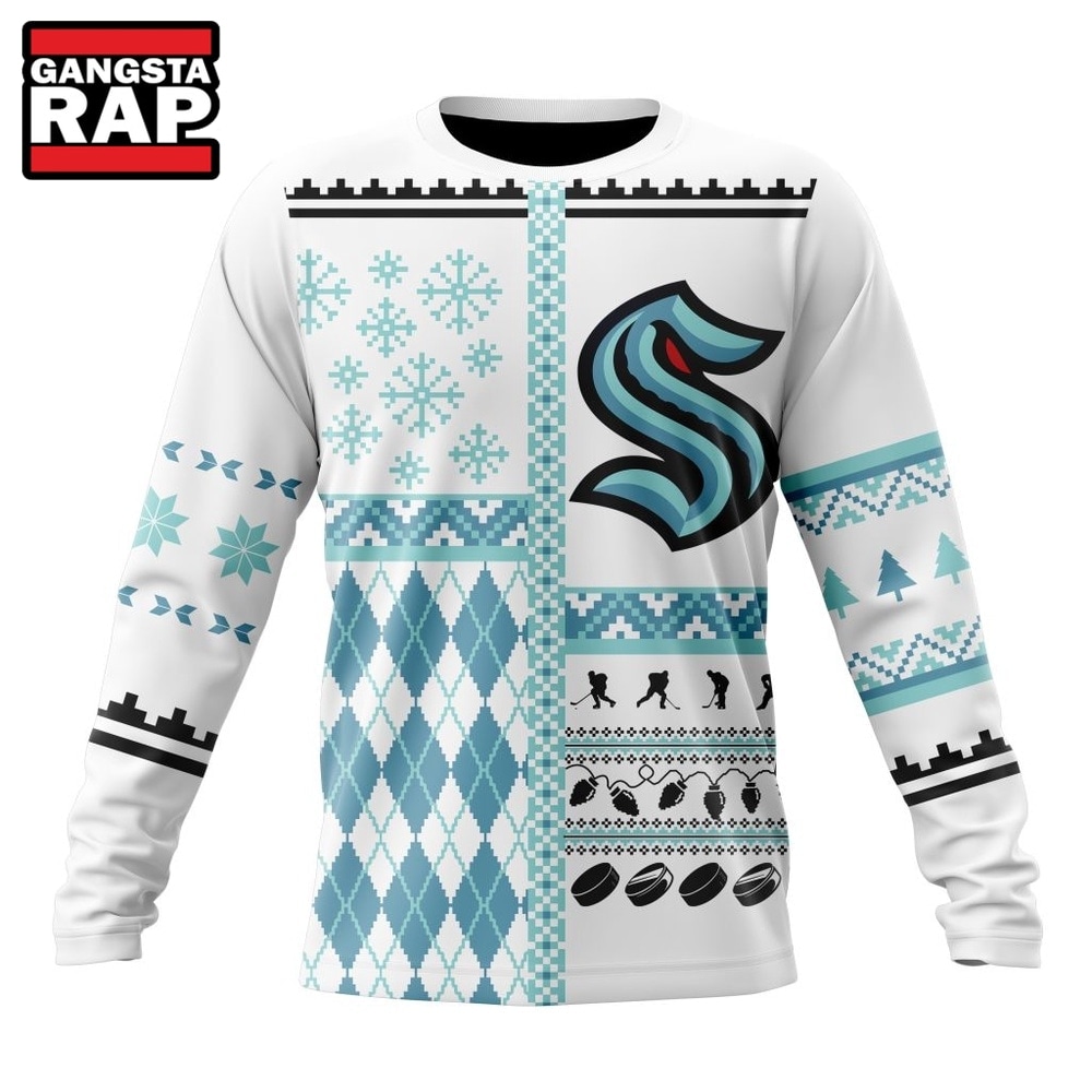 NHL Seattle Kraken Specialized Christmas Is Coming New Design Hoodie, T Shirt , NHL 3D Shirt NHL Seattle Kraken Specialized Christmas Is Coming New Design Hoodie, T Shirt , NHL 3D Shirt