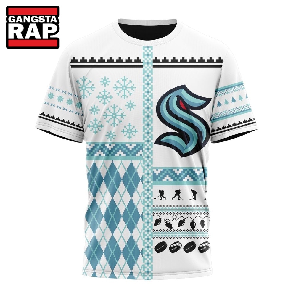 NHL Seattle Kraken Specialized Christmas Is Coming New Design Hoodie, T Shirt , NHL 3D Shirt NHL Seattle Kraken Specialized Christmas Is Coming New Design Hoodie, T Shirt , NHL 3D Shirt
