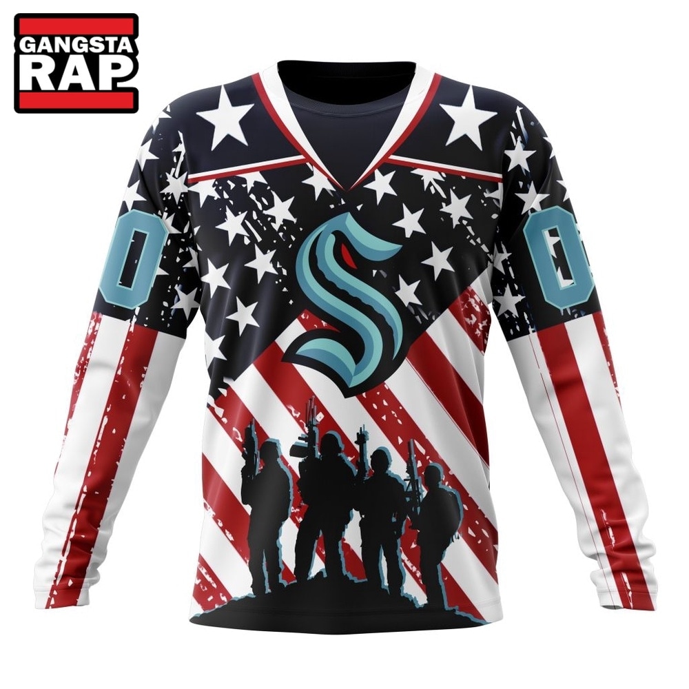 NHL Seattle Kraken Specialized Kits For Honor USS Military Hoodie, T Shirt , NHL 3D Shirt NHL Seattle Kraken Specialized Kits For Honor USS Military Hoodie, T Shirt , NHL 3D Shirt