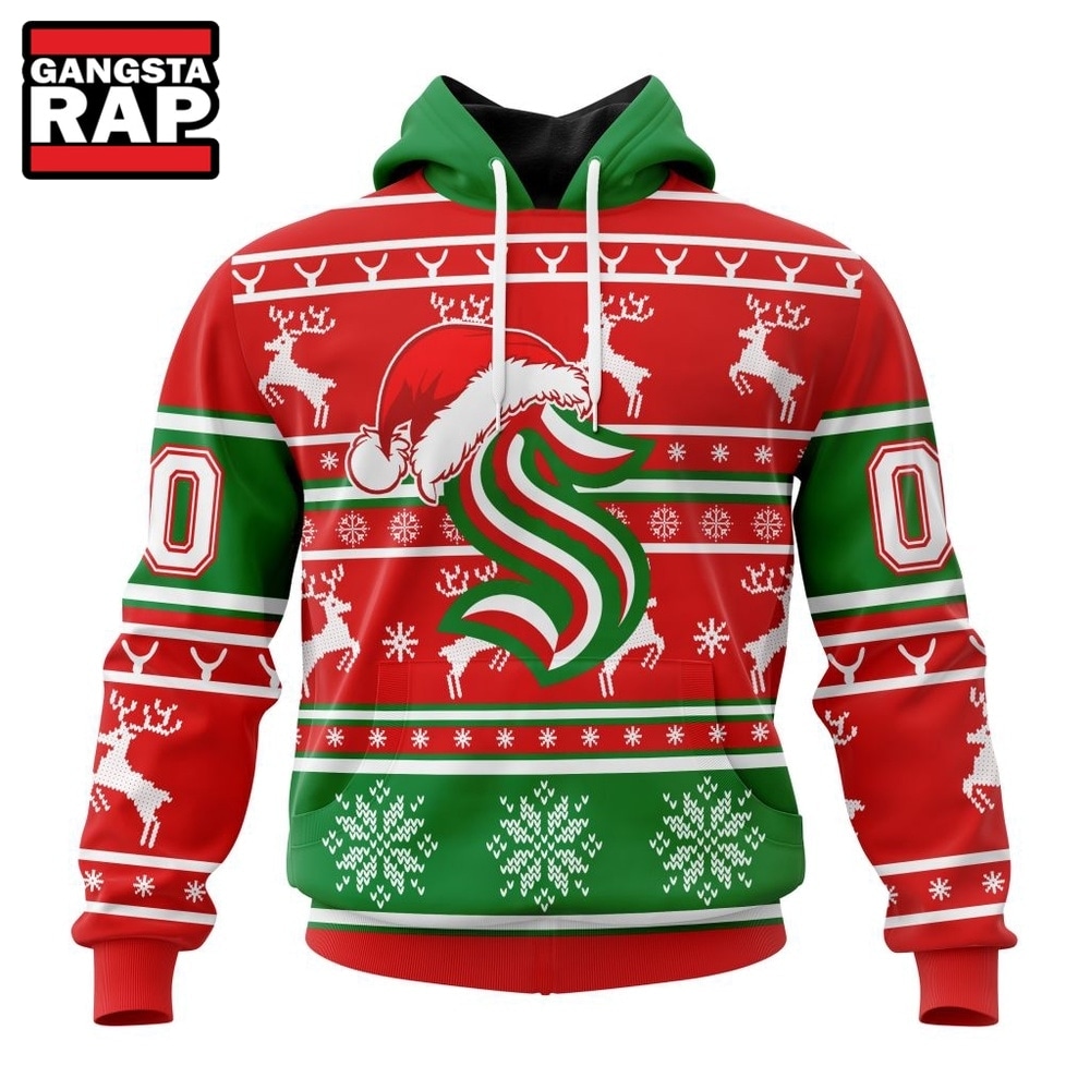 NHL Seattle Kraken Specialized Unisex Christmas Is Coming Hoodie, T Shirt , NHL 3D Shirt Nhl Seattle Kraken Specialized Unisex Christmas IS Coming Hoodie T Shirt 1