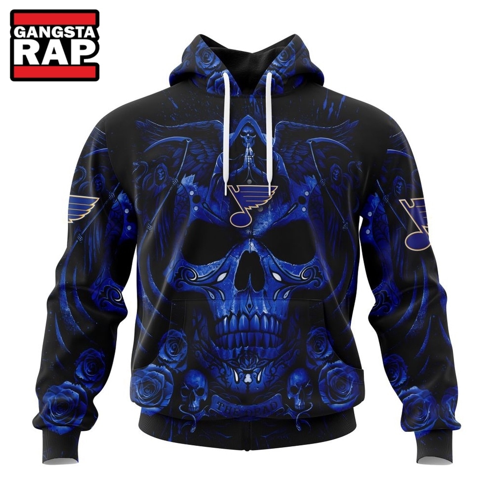 NHL St Louis Blues Special Design Halloween With Skull Art Hoodie, T Shirt , NHL 3D Shirt NHL St Louis Blues Special Design Halloween With Skull Art Hoodie, T Shirt , NHL 3D Shirt