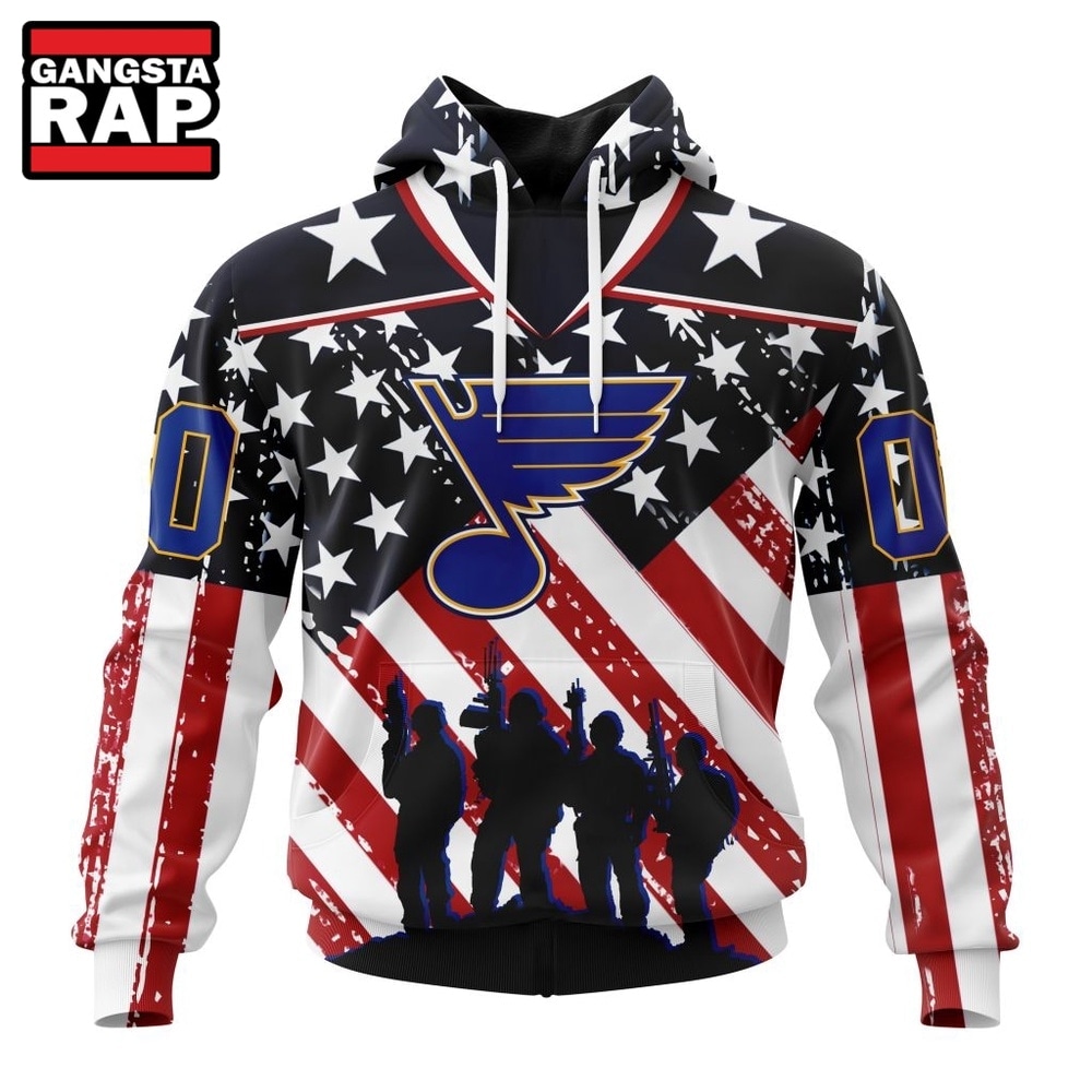 NHL St. Louis Blues Specialized Kits For Honor USS Military Hoodie, T Shirt , NHL 3D Shirt Nhl ST Louis Blues Specialized Kits For Honor Uss Military Hoodie T Shirt 1