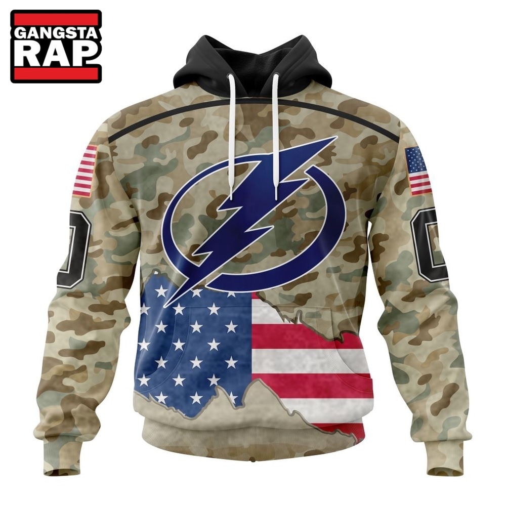 NHL Tampa Bay Lightning Specialized Kits For United State With Camo Color Hoodie, T Shirt , NHL 3D Shirt Nhl Tampa Bay Lightning Specialized Kits For United State With Camo Color Hoodie T Shirt 1