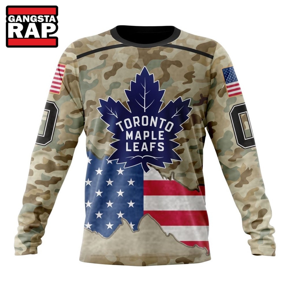 NHL Toronto Maple Leafs Specialized Kits For United State With Camo Color Hoodie, T Shirt , NHL 3D Shirt Nhl Toronto Maple Leafs Specialized Kits For United State With Camo Color Hoodie T Shirt 3