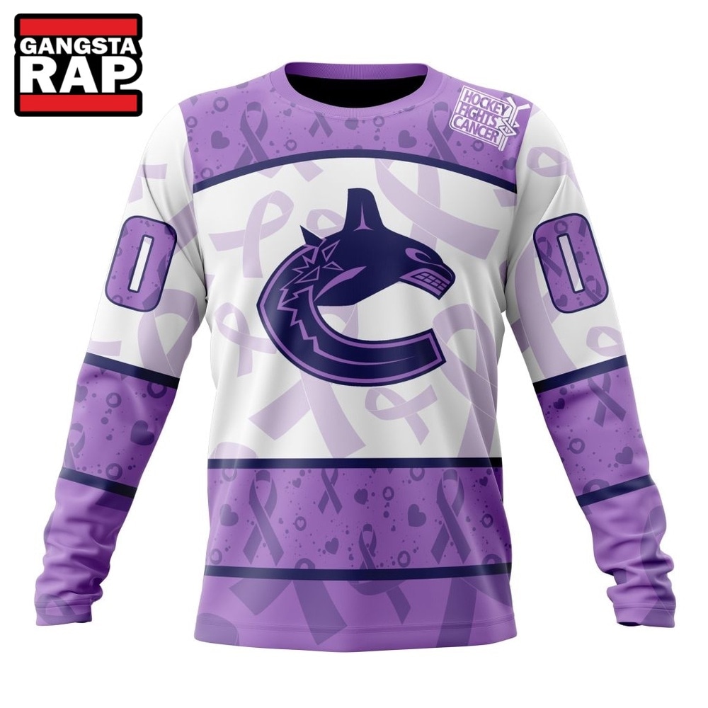 NHL Vancouver Canucks Special Lavender Fight Cancer Hoodie, T Shirt , NHL 3D Shirt NHL Vancouver Canucks Special Lavender Fight Cancer Hoodie, T Shirt , NHL 3D Shirt