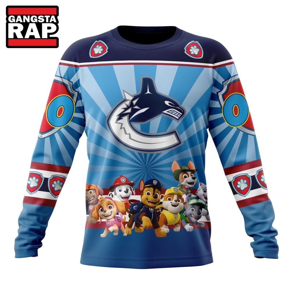 NHL Vancouver Canucks Special Paw Patrol Kits Hoodie, T Shirt , NHL 3D Shirt NHL Vancouver Canucks Special Paw Patrol Kits Hoodie, T Shirt , NHL 3D Shirt