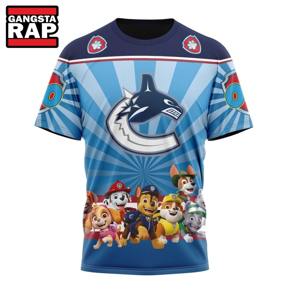 NHL Vancouver Canucks Special Paw Patrol Kits Hoodie, T Shirt , NHL 3D Shirt NHL Vancouver Canucks Special Paw Patrol Kits Hoodie, T Shirt , NHL 3D Shirt