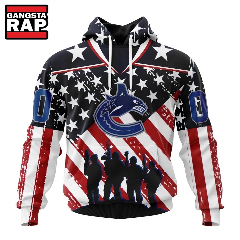 NHL Vancouver Canucks Specialized Kits For Honor USS Military Hoodie, T Shirt , NHL 3D Shirt Nhl Vancouver Canucks Specialized Kits For Honor Uss Military Hoodie T Shirt 1