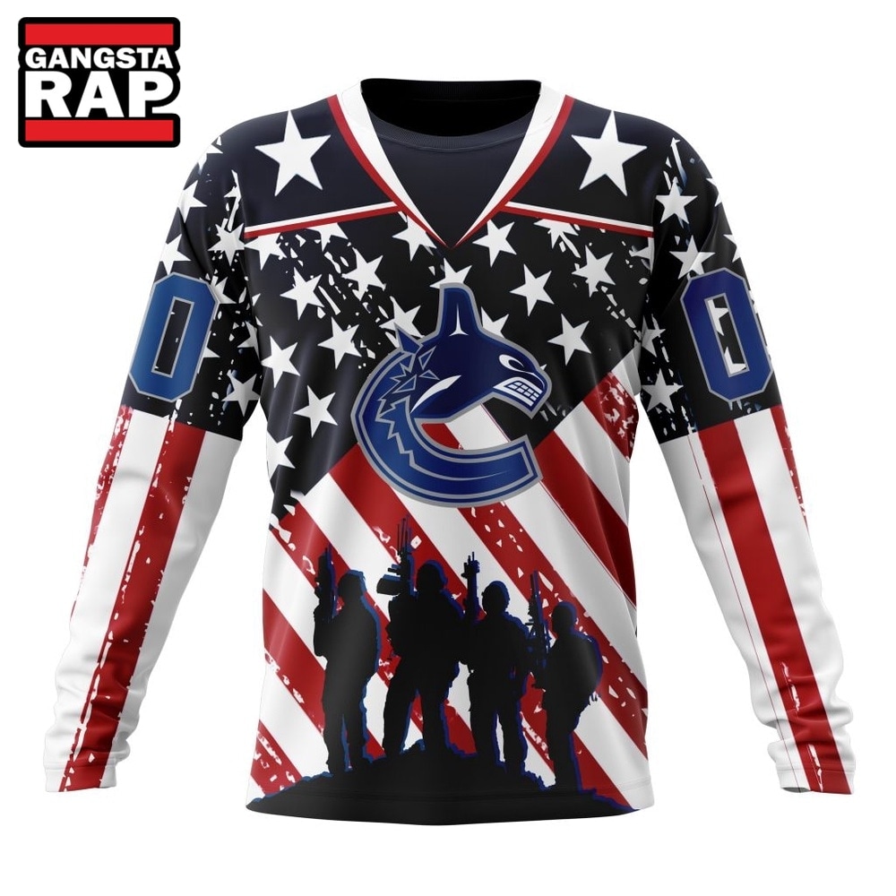 NHL Vancouver Canucks Specialized Kits For Honor USS Military Hoodie, T Shirt , NHL 3D Shirt NHL Vancouver Canucks Specialized Kits For Honor USS Military Hoodie, T Shirt , NHL 3D Shirt