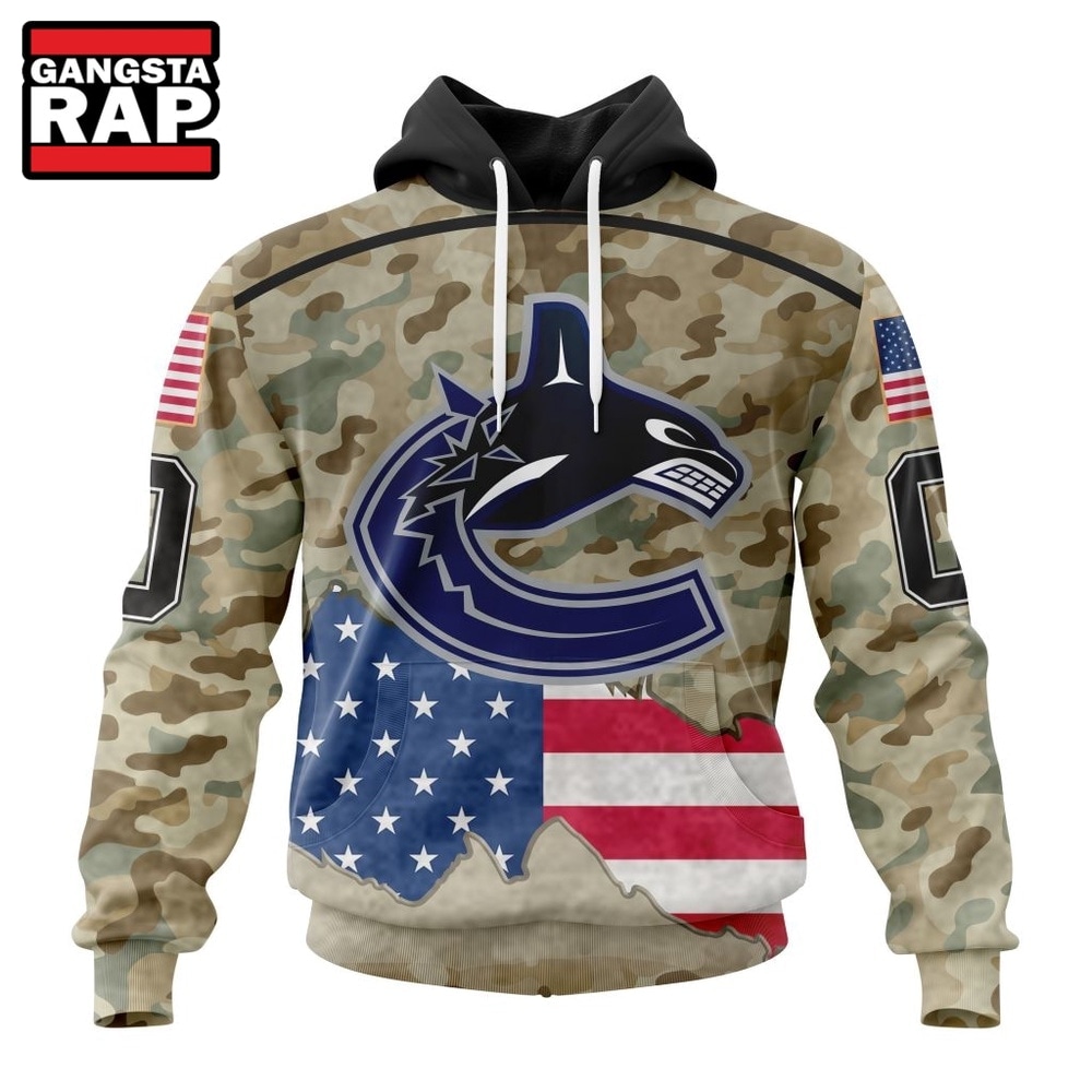 NHL Vancouver Canucks Specialized Kits For United State With Camo Color Hoodie, T Shirt , NHL 3D Shirt Nhl Vancouver Canucks Specialized Kits For United State With Camo Color Hoodie T Shirt 1