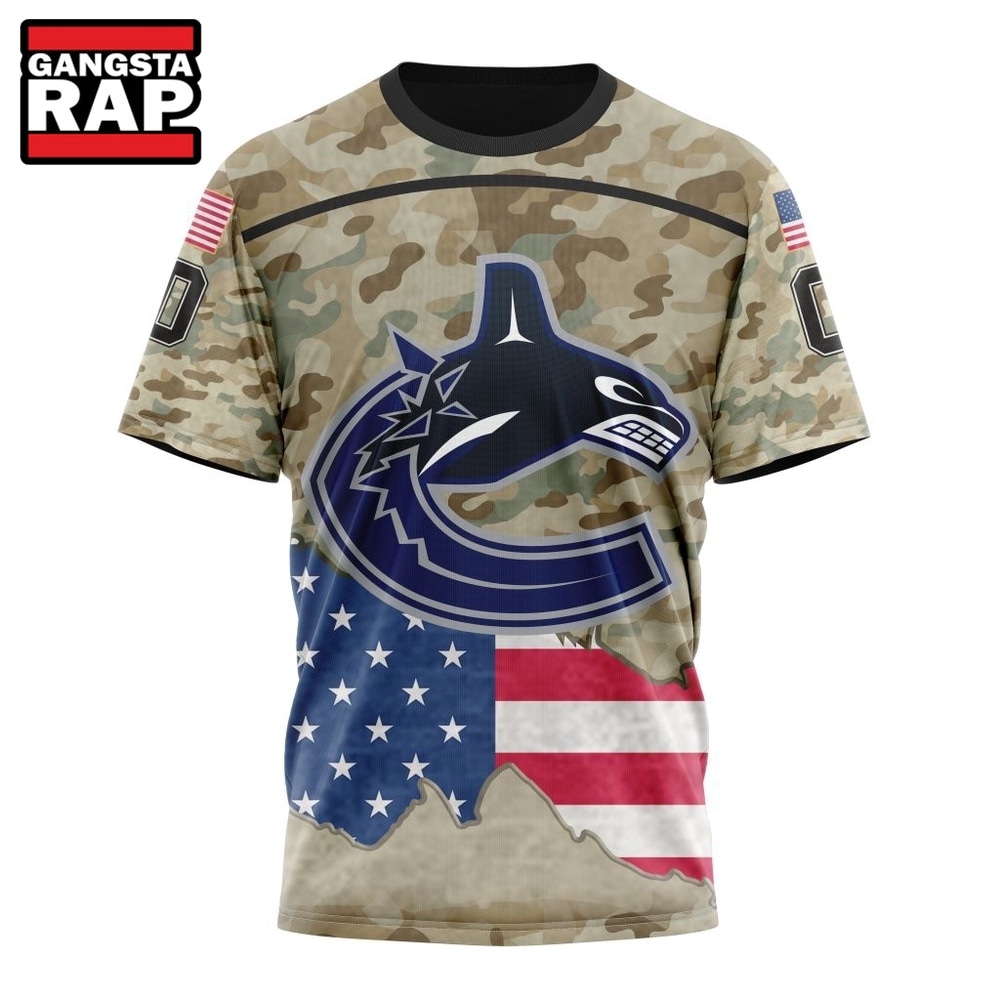 NHL Vancouver Canucks Specialized Kits For United State With Camo Color Hoodie, T Shirt , NHL 3D Shirt NHL Vancouver Canucks Specialized Kits For United State With Camo Color Hoodie, T Shirt , NHL 3D Shirt