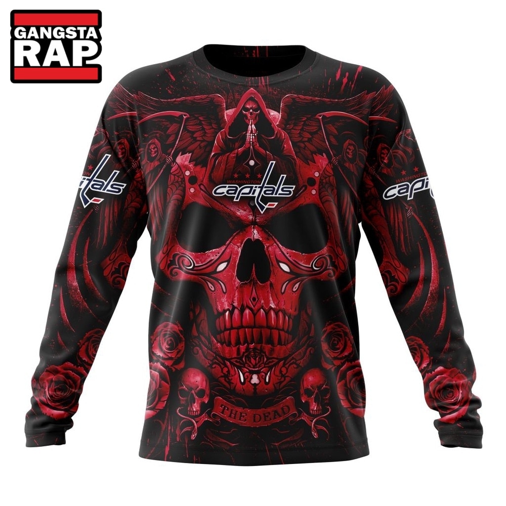NHL Washington Capitals Special Design Halloween With Skull Art Hoodie, T Shirt , NHL 3D Shirt NHL Washington Capitals Special Design Halloween With Skull Art Hoodie, T Shirt , NHL 3D Shirt