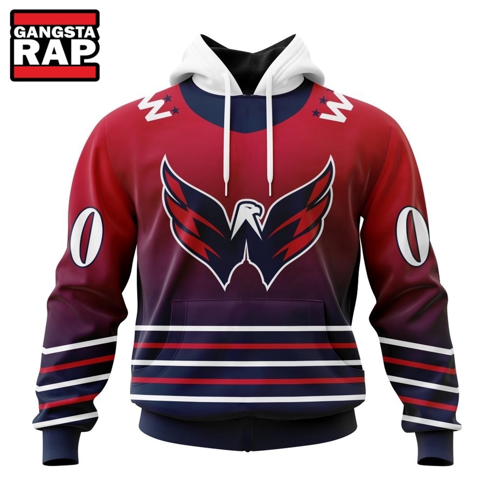 NHL Washington Capitals Special Retro Gradient Design Hoodie, T Shirt, NHL 3D Shirt Nhl Washington Capitals Special Retro Gradient Design Hoodie T Shirt 1