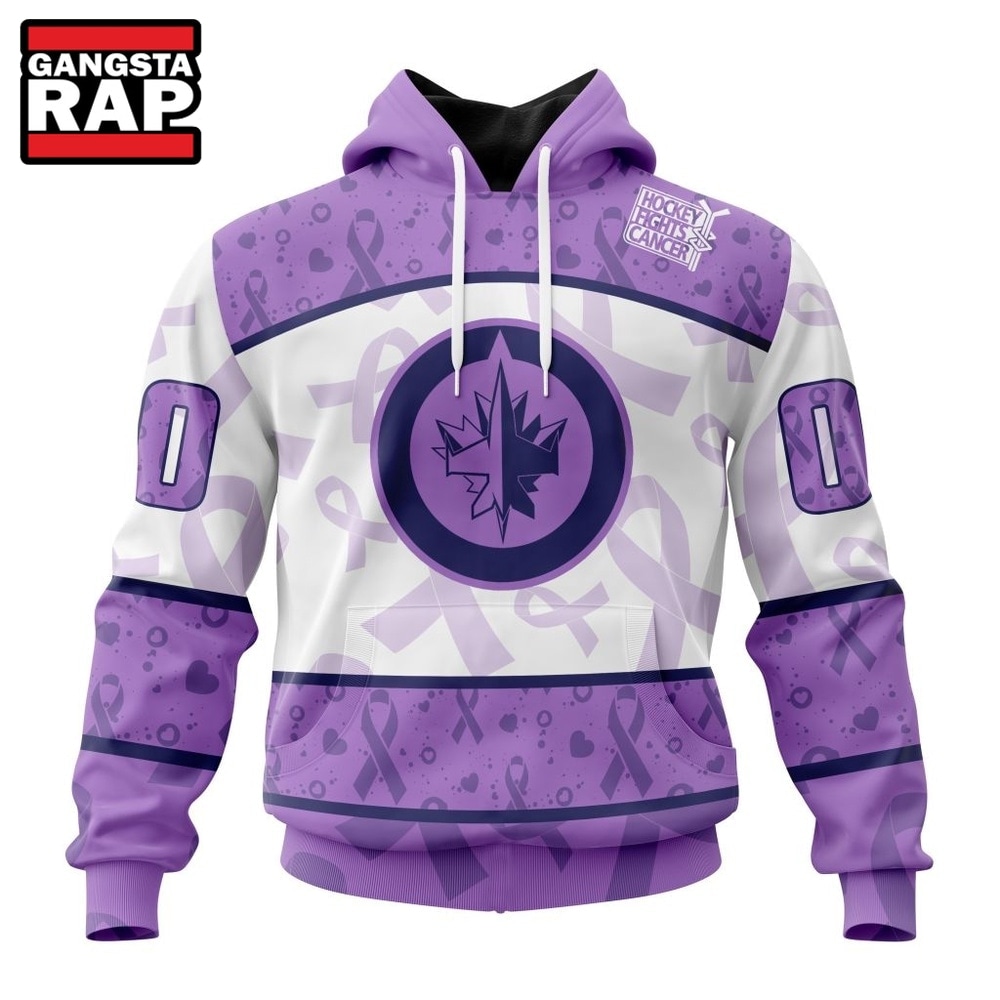 NHL Winnipeg Jets Special Lavender Fight Cancer Hoodie, T Shirt , NHL 3D Shirt NHL Winnipeg Jets Special Lavender Fight Cancer Hoodie, T Shirt , NHL 3D Shirt