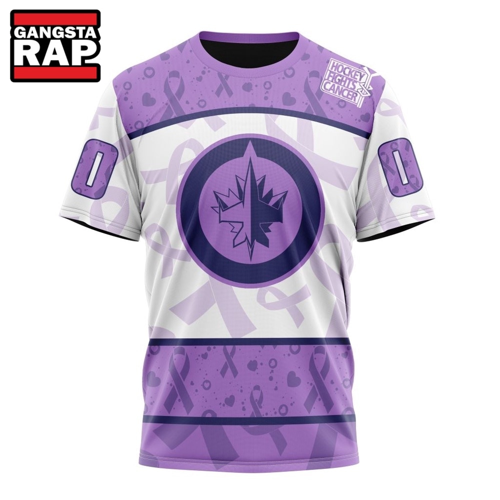 NHL Winnipeg Jets Special Lavender Fight Cancer Hoodie, T Shirt , NHL 3D Shirt NHL Winnipeg Jets Special Lavender Fight Cancer Hoodie, T Shirt , NHL 3D Shirt