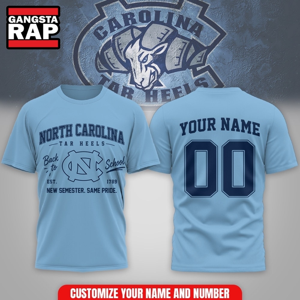 North Carolina Tar Heels NCAA Campus Pride Back to School 2026 Personalized 3D Shirt , NCAA 3D Shirt North Carolina Tar Heels NCAA Campus Pride Back to School 2026 Personalized 3D Shirt , NCAA 3D Shirt