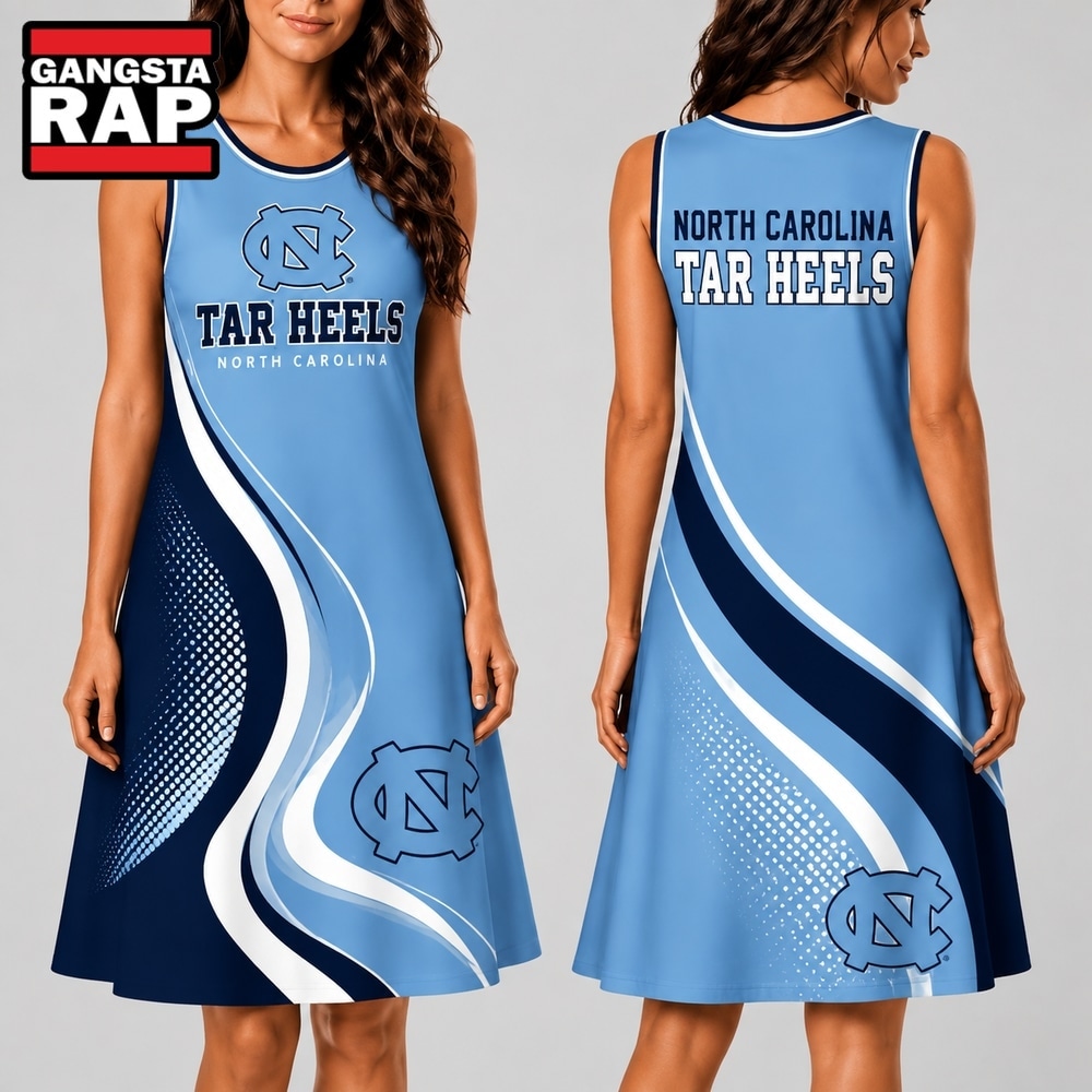 North Carolina Tar Heels NCAA Team Pride Women's Sleeveless Dress, NCAA Women Dress Shirt North Carolina Tar Heels Ncaa Team Pride Women S Sleeveless Dress