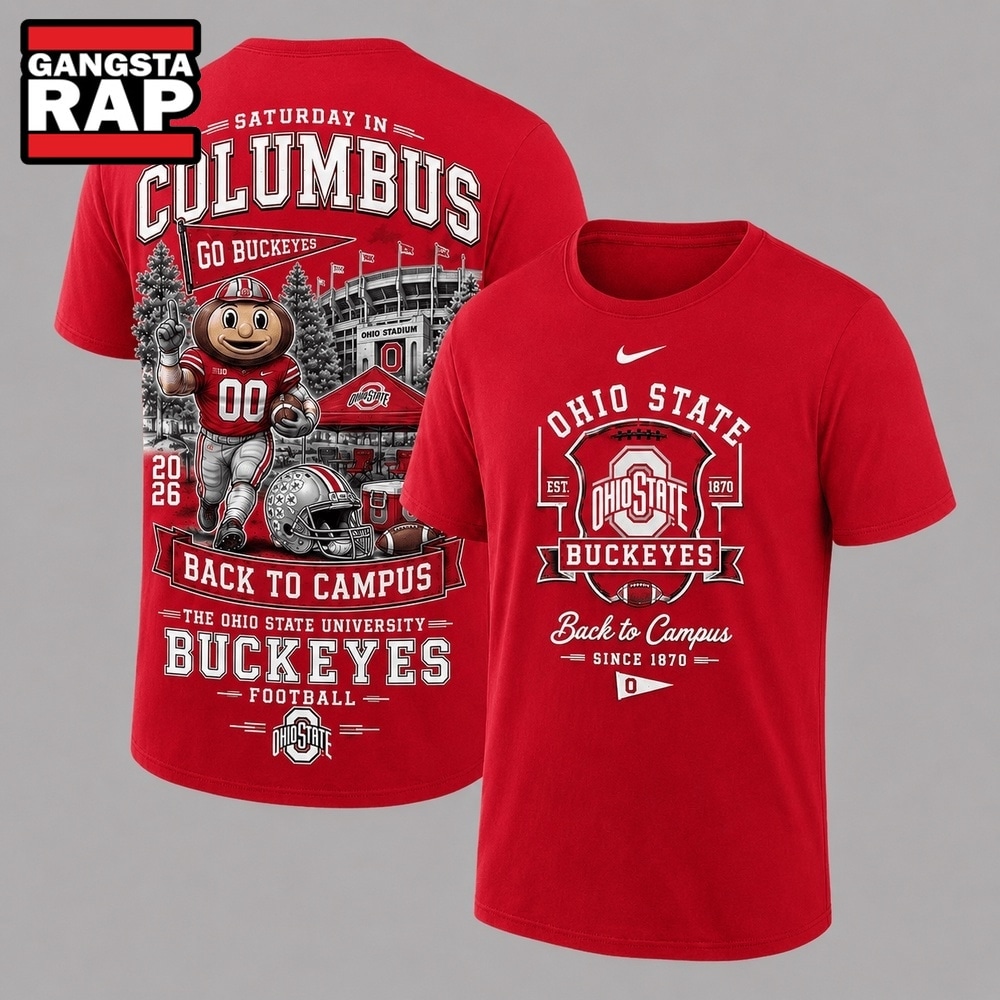 Ohio State Buckeyes 2026 NCAA Back To Campus 3D Shirt , NCAA 3D Shirt Ohio State Buckeyes 2026 Ncaa Back TO Campus 3D Shirt