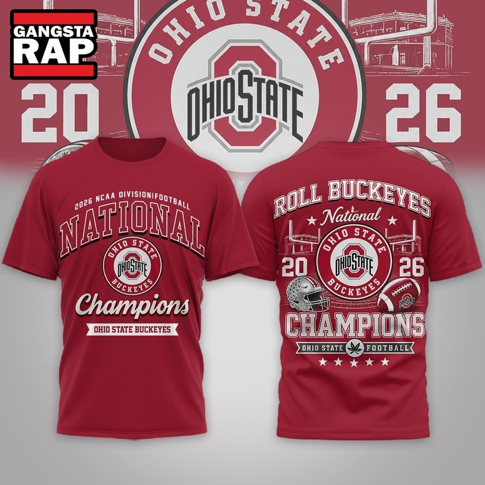 Ohio State Buckeyes NCAA Road to Glory 2026 Football Champions 3D Shirt , NCAA 3D Shirt Ohio State Buckeyes Ncaa Road TO Glory 2026 Football Champions 3D Shirt