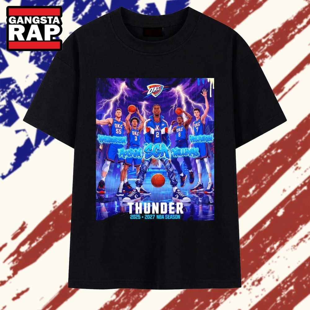OKC Thunder 2026 2027 NBA Season SGA Hartenstein McCain Williams and Holmgren T Shirt , Trending 2D Shirt Okc Thunder 2026 2027 Nba Season Sga Hartenstein Mccain Williams And Holmgren T Shirt