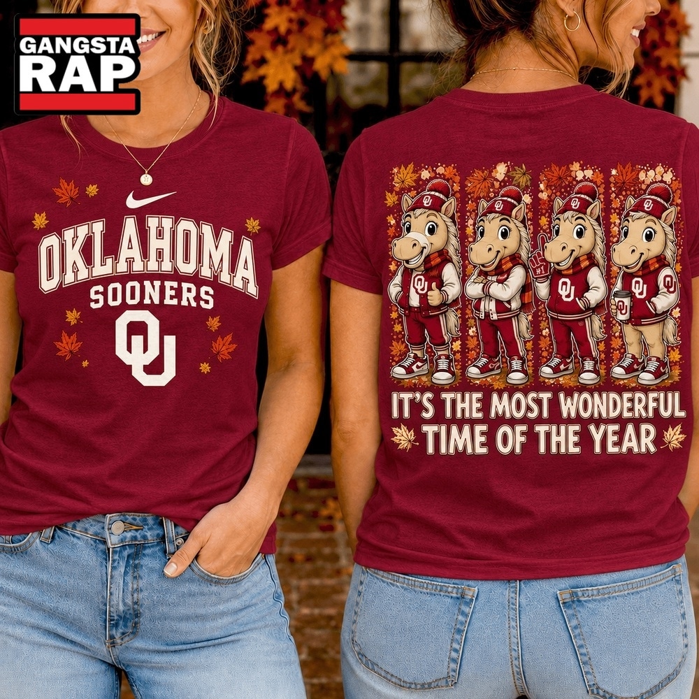Oklahoma Sooners 2026 NCAA Autumn Festive Cheer T Shirt , NCAA 3D Shirt Oklahoma Sooners 2026 Ncaa Autumn Festive Cheer T Shirt