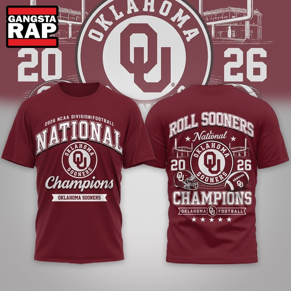 Oklahoma Sooners NCAA Road to Glory 2026 Football Champions 3D Shirt , NCAA 3D Shirt Oklahoma Sooners Ncaa Road TO Glory 2026 Football Champions 3D Shirt