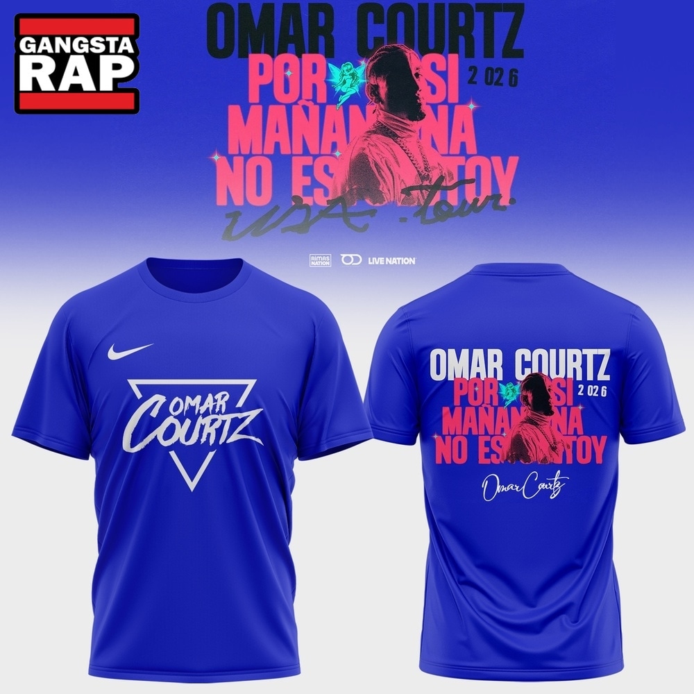 Omar Courtz Por Si Manana No Estoy Tour Signature 2026 3D Shirt, Trending 3D Music Shirt Omar Courtz Por Si Manana No Estoy Tour Signature 2026 3D Shirt, Trending 3D Music Shirt
