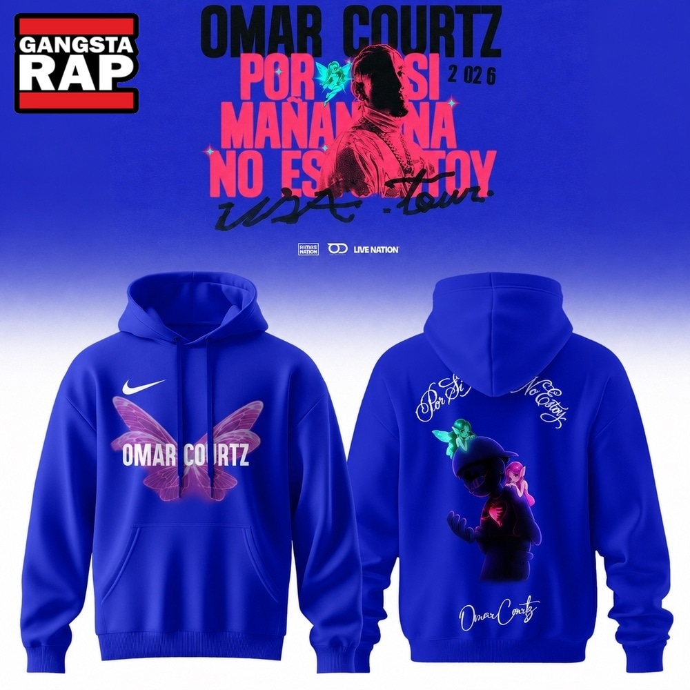 Omar Courtz Por Si Manana No Estoy Tour Signature Blue Design Hoodie, Trending 3D Music Shirt Omar Courtz Por Si Manana No Estoy Tour Signature Blue Design Hoodie, Trending 3D Music Shirt