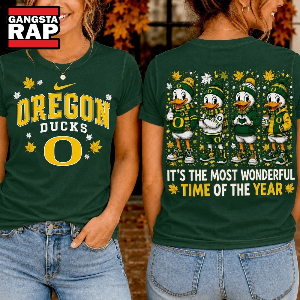 Oregon Ducks 2026 NCAA Autumn Festive Cheer T Shirt , NCAA 3D Shirt Oregon Ducks 2026 Ncaa Autumn Festive Cheer T Shirt