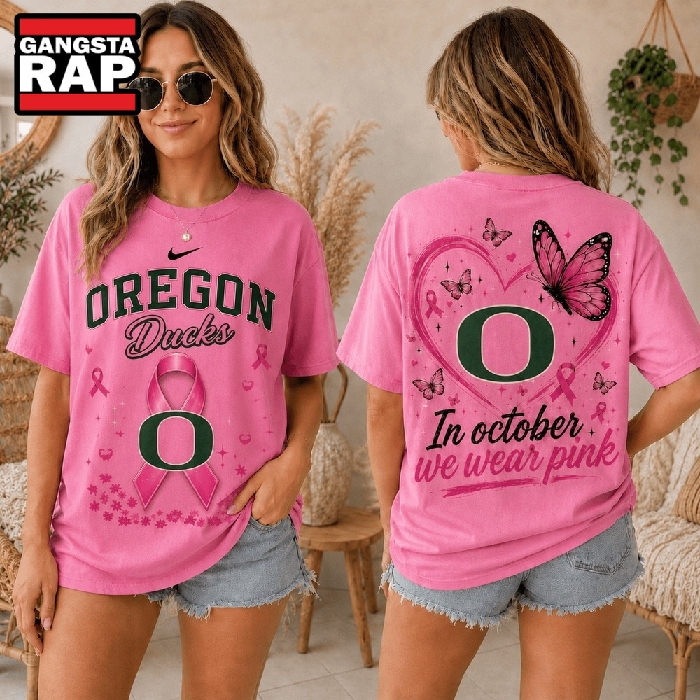 Oregon Ducks 2026 NCAA Pink October Breast Cancer Awareness Fan Pride Unisex T Shirt , NCAA 3D Shirt Oregon Ducks 2026 Ncaa Pink October Breast Cancer Awareness Fan Pride Unisex T Shirt