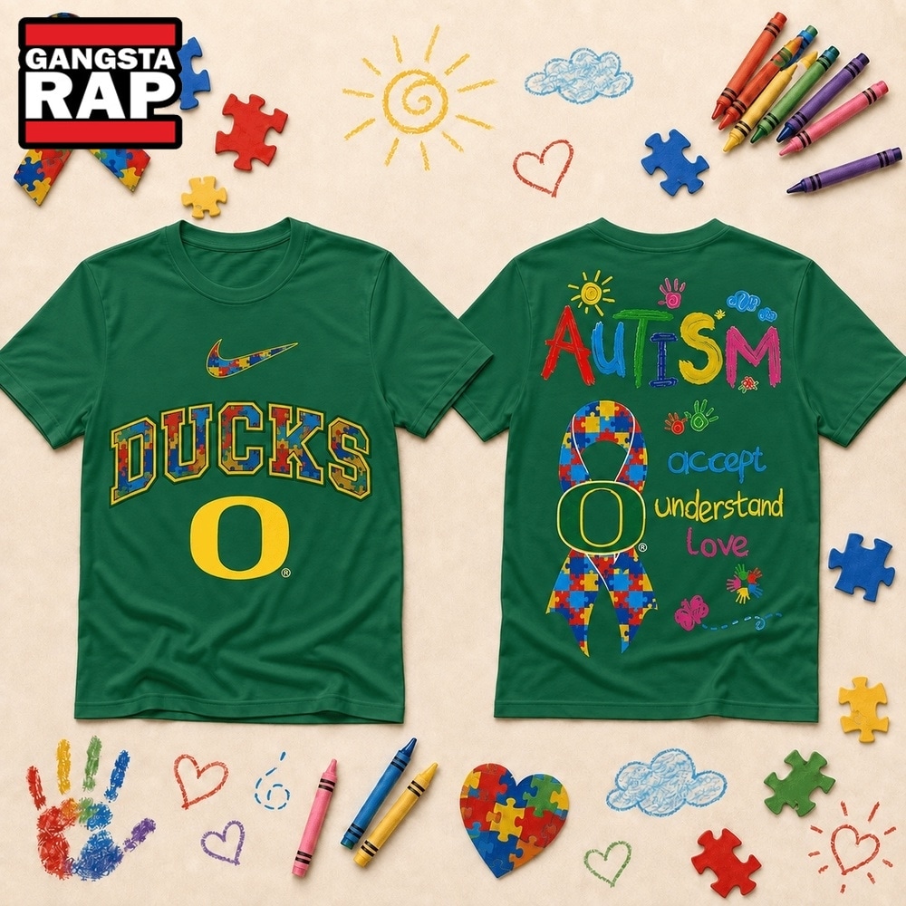 Oregon Ducks NCAA Autism Awareness Puzzle Ribbon T Shirt , NCAA 3D Shirt Oregon Ducks Ncaa Autism Awareness Puzzle Ribbon T Shirt