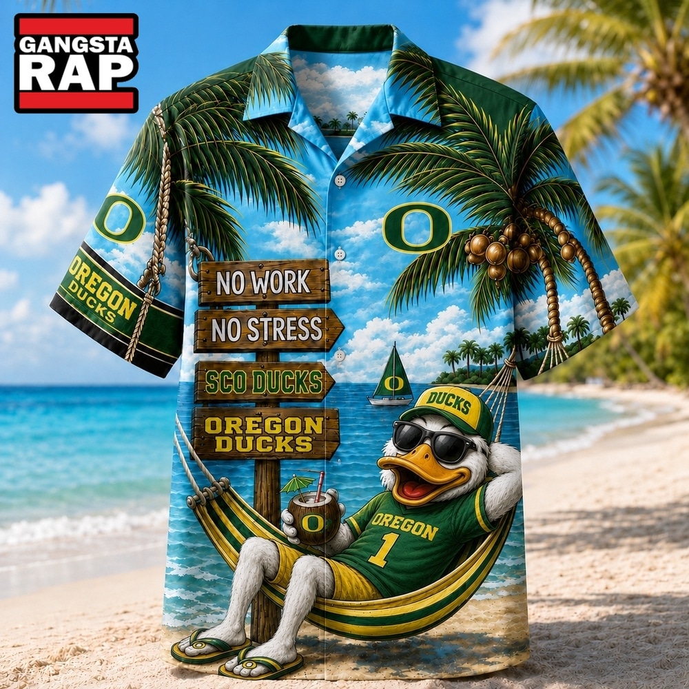 Oregon Ducks NCAA No Work No Stress Hawaiian Shirt , Trending NCAA Hawaiian Oregon Ducks NCAA No Work No Stress Hawaiian Shirt , Trending NCAA Hawaiian