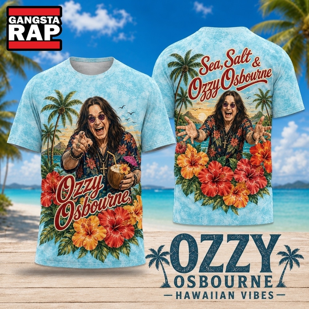 Ozzy Osbourne Sea Salt Tropical Hibiscus 2026 3D Shirt , Trending 3D Music Shirt Ozzy Osbourne Sea Salt Tropical Hibiscus 2026 3D Shirt