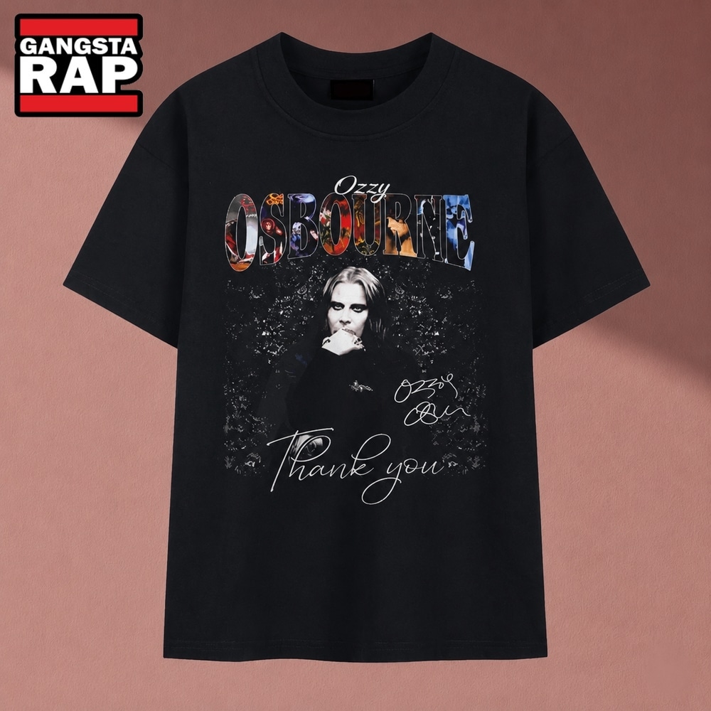 Ozzy Osbourne Thank You Classic Heavy Metal Rock Legend T Shirt , Music 2D Shirt Ozzy Osbourne Thank You Classic Heavy Metal Rock Legend T Shirt