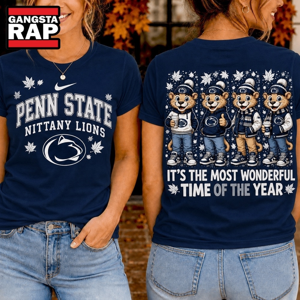 Penn State Nittany Lions 2026 NCAA Autumn Festive Cheer T Shirt , NCAA 3D Shirt Penn State Nittany Lions 2026 Ncaa Autumn Festive Cheer T Shirt