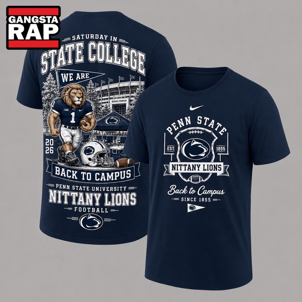 Penn State Nittany Lions 2026 NCAA Back To Campus 3D Shirt , NCAA 3D Shirt Penn State Nittany Lions 2026 Ncaa Back TO Campus 3D Shirt