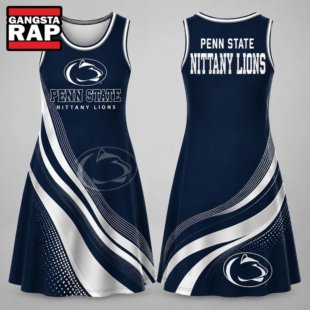 Penn State Nittany Lions NCAA Team Pride Women's Sleeveless Dress, NCAA Women Dress Shirt Penn State Nittany Lions Ncaa Team Pride Women S Sleeveless Dress