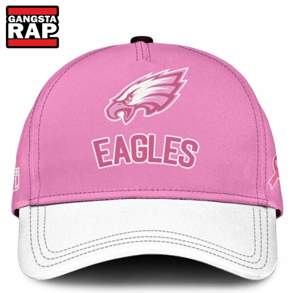 Philadelphia Eagles 2026 x Breast Health Awareness Night Limited Edition Cap, Trending Baseball Cap Philadelphia Eagles 2026 X Breast Health Awareness Night Limited Edition Cap
