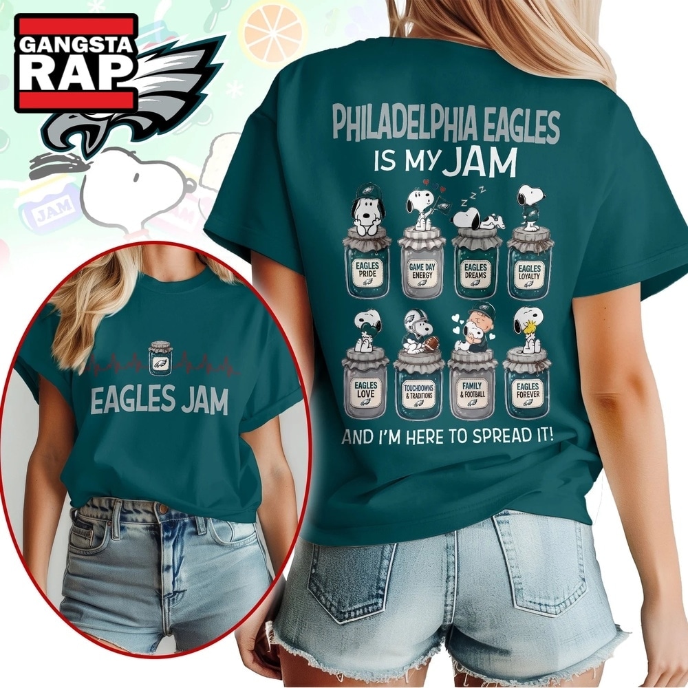 Philadelphia Eagles NFL Jam Snoopy Peanuts Football Fan 3D Shirt, Football New Design Shirt Philadelphia Eagles NFL Jam Snoopy Peanuts Football Fan 3D Shirt, Football New Design Shirt