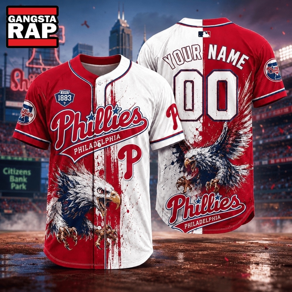 Philadelphia Phillies 2026 MLB Eagle America Personalized Baseball Jersey , MLB Baseball Jersey Philadelphia Phillies 2026 Mlb Eagle America Personalized Baseball Jersey