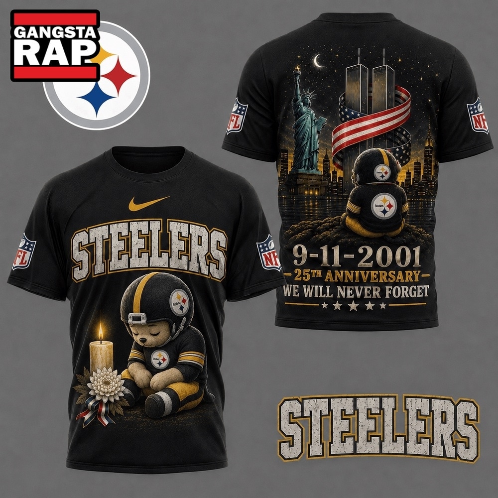 Pittsburgh Steelers NFL 9 11 25th Anniversary Never Forget Memorial 3D T Shirt, Football New Design Shirt Pittsburgh Steelers Nfl 9 11 25th Anniversary Never Forget Memorial 3D T Shirt