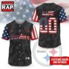 Pittsburgh Steelers NFL American Pride Custom Baseball Jersey Shirt , NFL Baseball Jersey Pittsburgh Steelers Nfl American Pride Custom Baseball Jersey Shirt