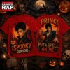 Prince Halloween Moon Vintage Portrait Who Love Spooky Season 2026 3D Shirt , Music Trending 3D Shirt Prince Halloween Moon Vintage Portrait Who Love Spooky Season 2026 3D Shirt