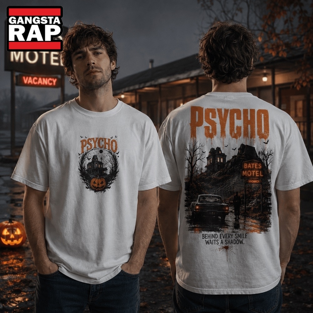Psycho Halloween Horror Bates Motel Graphic 2026 3D Shirt