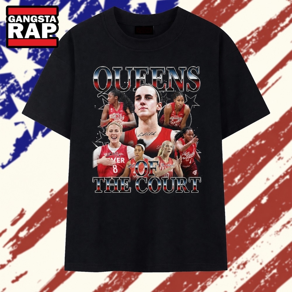 Queens Of The Court Women's Basketball Graphic Vintage T Shirt, Trending 2D Shirt Queens OF The Court Women S Basketball Graphic Vintage T Shirt