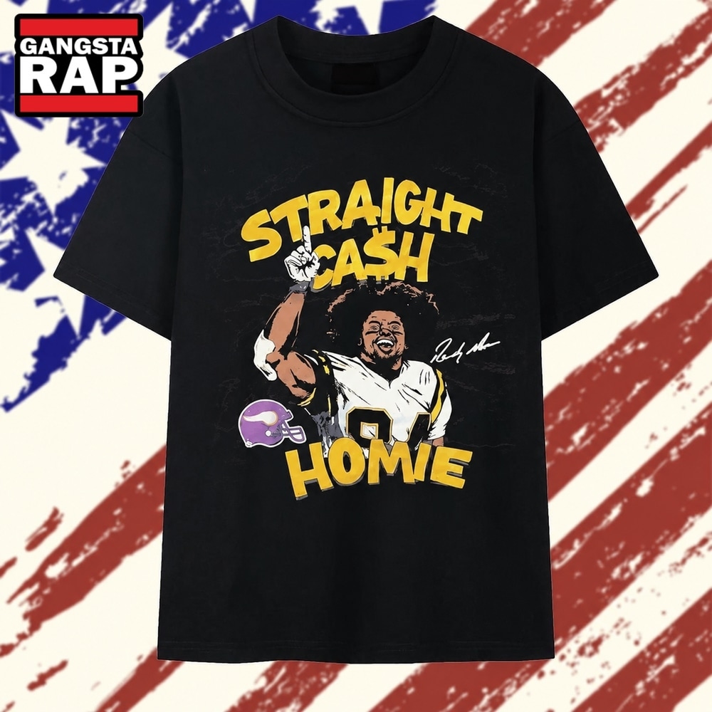 Randy Moss Minnesota Vikings Straight Cash Homie Signature T Shirt, Trending 2D Shirt Randy Moss Minnesota Vikings Straight Cash Homie Signature T Shirt